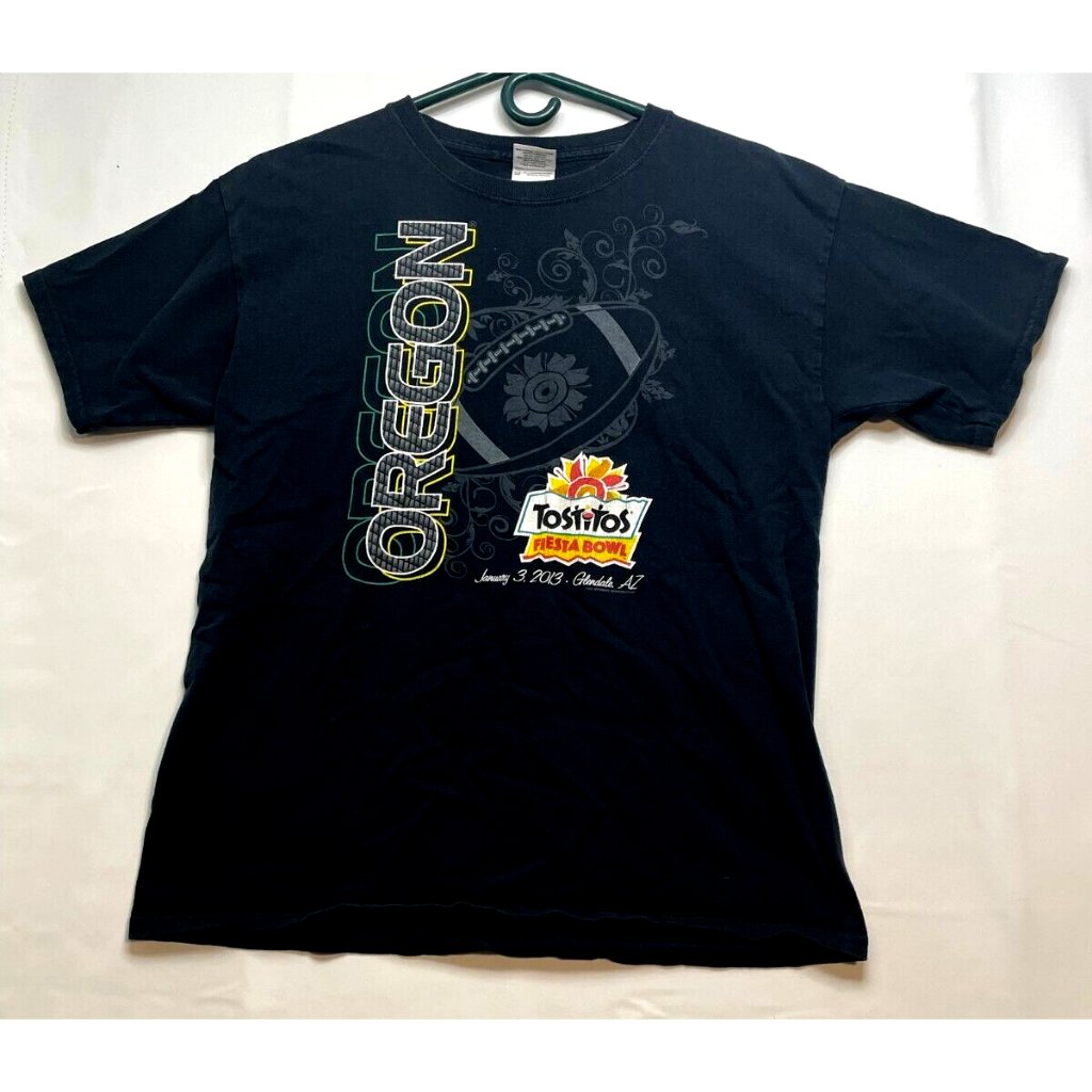 Ncaa Oregon Ducks Shirt Youth Boys Xl Tostitos Fiesta Bowl 2013 Arizona Black